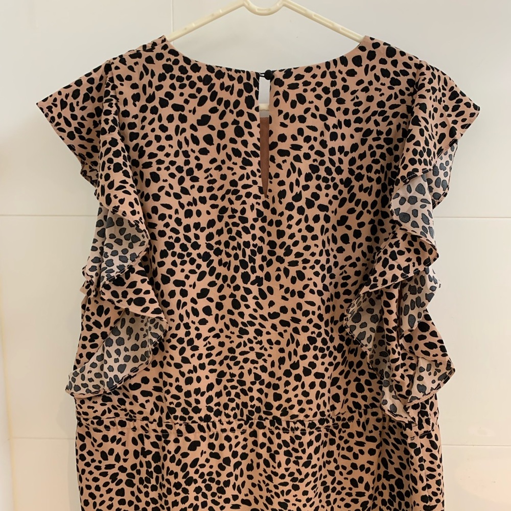 Tussah Ivana Mini Dress in Nude Spot - Size 12 - Picture 6 of 14